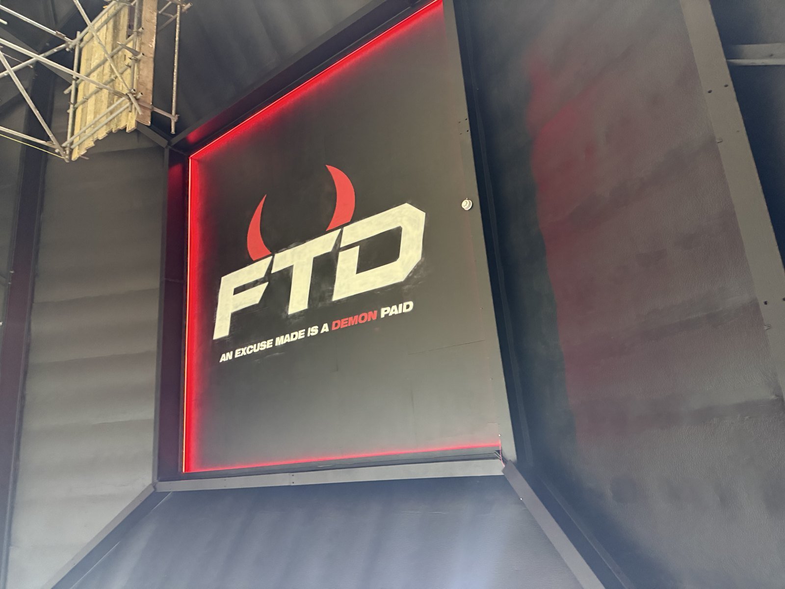 FTD-branded space with red accent lighting